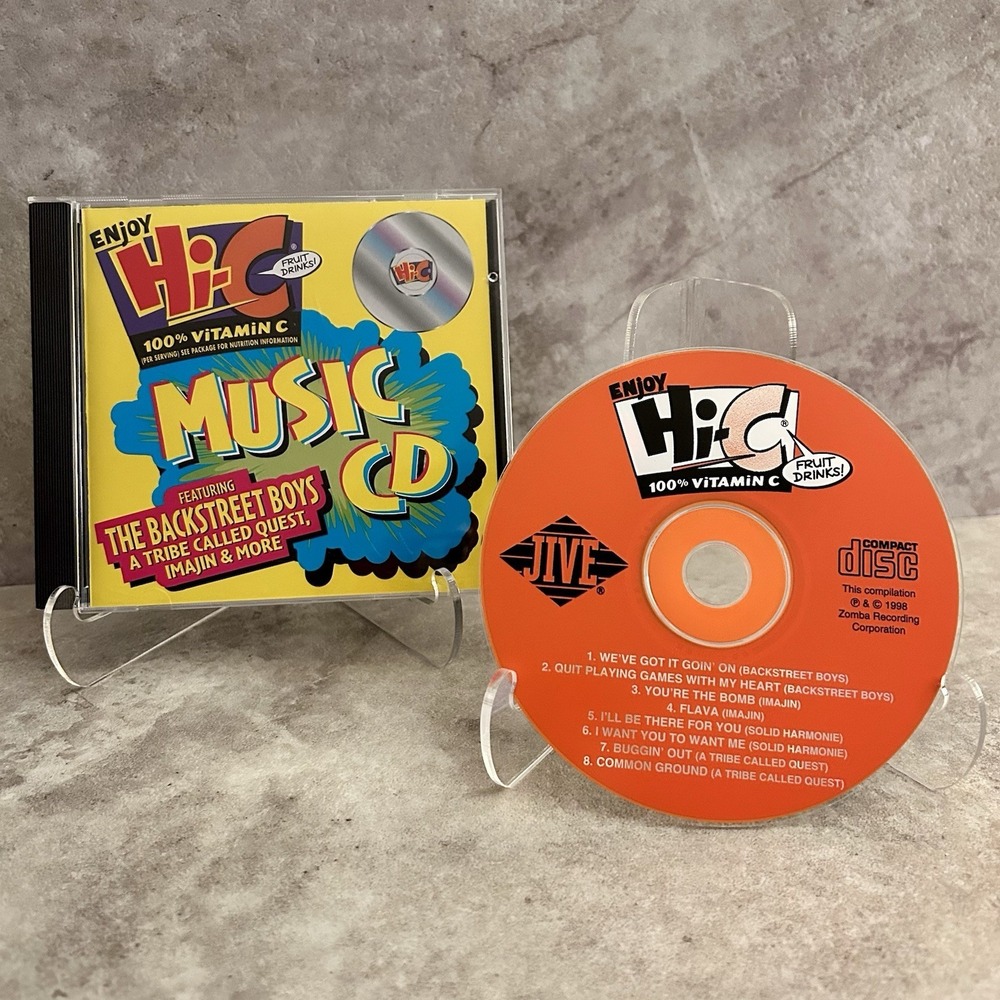 Hi-C Music Blast Featuring Backstreet Boys & A Tribe Called Quest 1990s CD